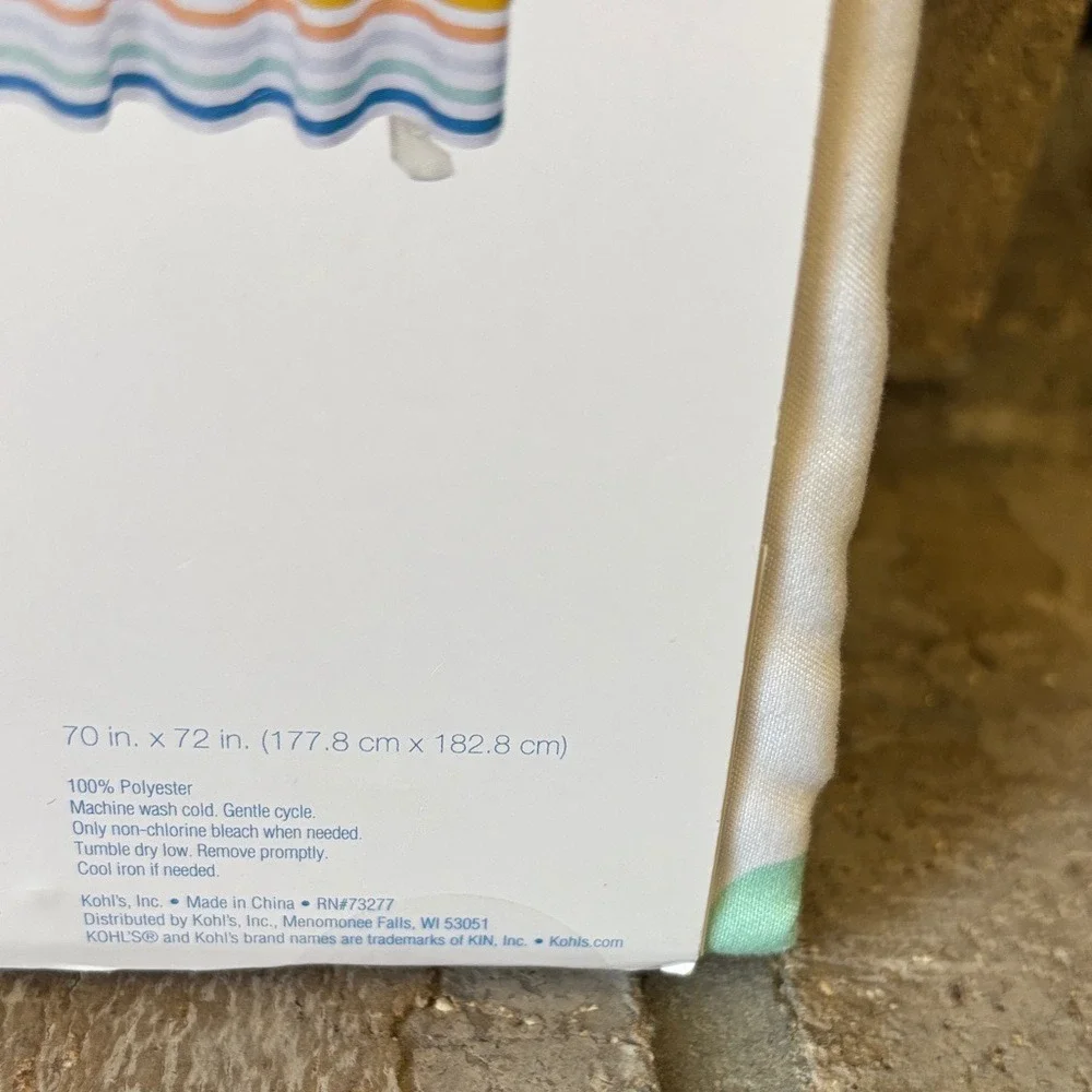 The Big One Kids Shower‎ Curtain Multicolored Polka Dot Design 70